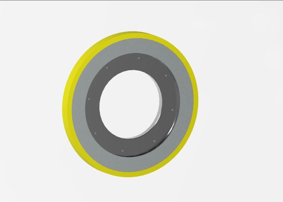 456 X 30 Escalator Handrail Drive  Friction Wheel Diameter PU Escalator Rubber Handrail