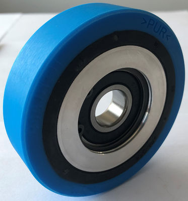 Step chain roller; 110x22.5, PA+steel Hub roller, with Bearing 6204, Pin 20