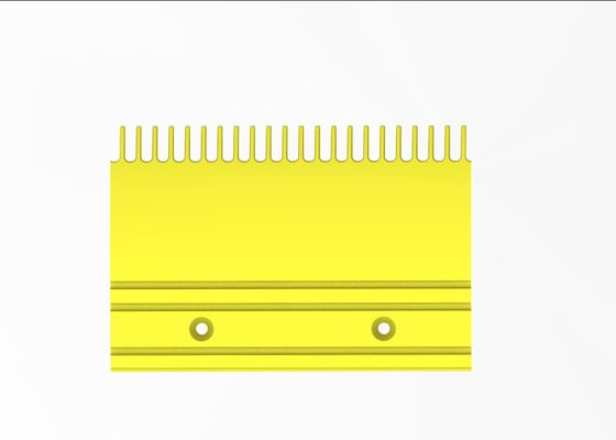 Pitch 9.068 Escalator Floor Plate Yellow Powder Coated Comb Plate In Escalator