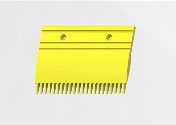 Pitch 9.068 Escalator Floor Plate Yellow Powder Coated Comb Plate In Escalator